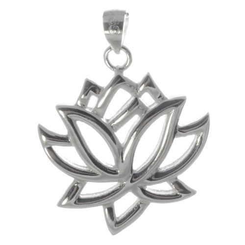 Silber Anhänger Lotus